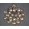 Medalie cu pietre 2,4x2,7cm alb