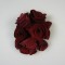 Flori din lemn 5cm bordeaux