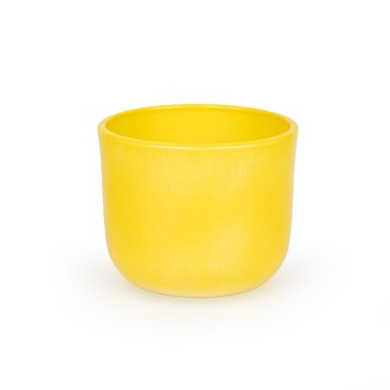 Vas ceramic Ronan lacuita 8cm galben