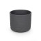 Vas ceramic cilindru Wave Strukturrafit 16cm grafit