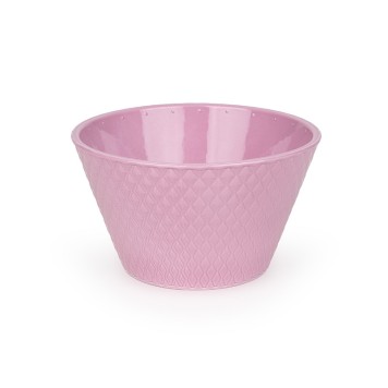 Bol ceramic Harlekin 18cm roz antic
