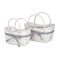 Set cos din nuiele 34x20x18,5/30,5cm S2 alb